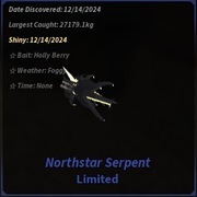 *LIMITOWANY!* Fisch 1x Shiny Sparkling Giant Northstar Serpent