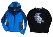 Softshell kurtka windstopper REGATTA + bluza  QUIKSILVER 14lat 164 170