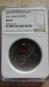 20zł.2001r.Szlak Bursztynowy-NGC MS69
