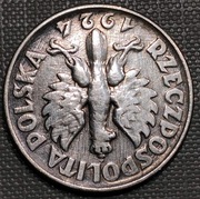 ŻNIWIARKA 2 ZŁOTE 1924 ODWROTKA