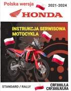 INSTRUKCJA NAPRAW HONDA CRF 300L CRF 300 RALLY 2021 2024r KSIAZKA  j.POLSKI