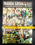 Legia Warszawa 1997 CWKS gazeta plakat rezerwy Marcin Rosłoń