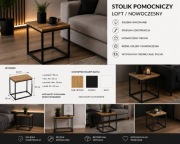 Zestaw stolików kawowych stolik ława do salonu