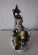 Piękna duża figurka porcelanowa PIJAK  zobacz koniecznie