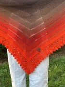 Rękodzieło Chusta z wełny merino 100%