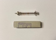 Strzykawka szklana Record 2cm³, rozbieralna z czasów PRL