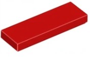 LEGO FLAT TILE 1X3 RED 4533742/63864
