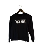 Koszulka z długim rękawem Vans czarna z dużym logiem m