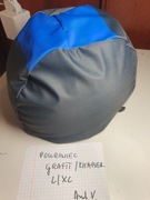 Pokrowiec na kask narciarski Uniwersalny L/XL lycra rozciągliwy grafit/blue