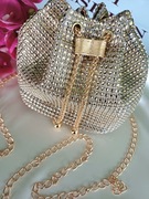 Złoty wizytowy plecaczek