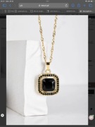 Naszyjnik kryształ czarny Vezzi