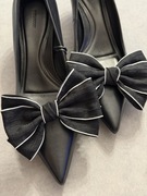 Duże ozdobne klipsy kokardy do butów