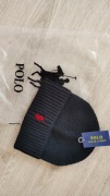 Czapka zimowa Ralph Lauren czarna czerwona unisex 