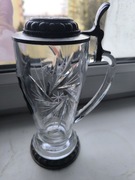 Kufel kryształowy z pokrywką, okolicznościowy Lafarge Comber Babski 2010.