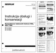 CAT 902 906 908 Operation Manual Instrukcja obsługi i konserwacji DTR