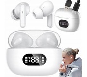 Słuchawki bluetooth 5.1 bezprzewodowe douszne, etui ładujące LED - mikrofon