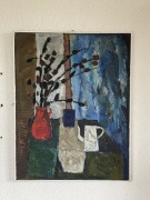Jan Hrynkowski obraz Martwa natura z dwoma dzbankami ok. 1965