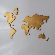 Mapa złota cukrowa tort podróże 