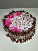 Torcik konafetto słodki prezent dzień babci i dziadka urodziny 22 cm 