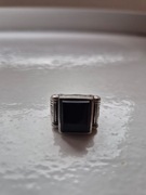 Sygnet Srebrny 925 z Onyksem rozmiar 20 / 19mm