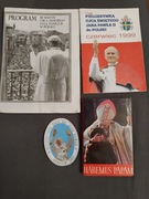 Wizyta Jana Pawła II Habemus Papam program nalepka książka 