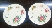 Hutschenreuther Bavaria 2 talerze deserowe 20 cm Kwiaty
