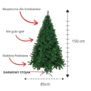 Choinka sztuczna jodła 150 cm zielona