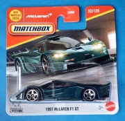 Matchbox 1997 McLaren F1 GT jak Hot Wheels