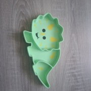 Silikonowy Talerzyk z Przyssawką – Dinozaur Triceratops (Melii)