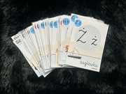 Karty edukacyjne – alfabet dla dzieci | nauka liter, czytania