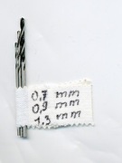 Wiertła do metalu M0,7 M0,9 M1,3mm  3szt