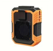 WIATRAK WENTYLATOR Z KLIPSEM NA TALIĘ Z LATARKĄ 3 PRĘDKOŚCI Z POWERBANKIEM