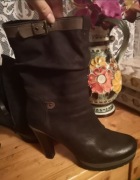 Botki Lasocki 40 damskie platforma obcas