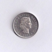 Przecena 60% 10 centymów ( rappenów ) Szwajcaria 1991 r