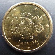 ŁOTWA 2025 50 CENTÓW UNC !!!!!!!!!!