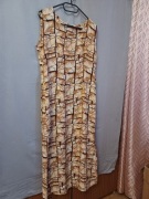 Sukienka długa brązowa na lato rozmiar L/XL