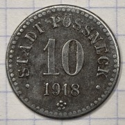 0967 Niemcy  PÖSSNECK 10 fenigów 1918 