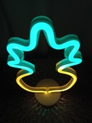 LAMPA NEON LED - dekoracja stojąca - w kształcie ANANASA