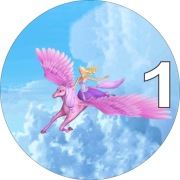 Pan Opłatek na tort - BARBIE I MAGIA PEGAZA