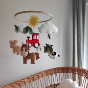Karuzela do łóżeczka z filcu, handmade baby mobile