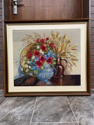 Unikatowy Wyszywany Obraz – Rękodzieło, Piękna Dekoracja Ścienna