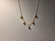 Naszyjnik złoty z szafirami Longido