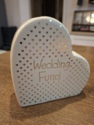 Skarbonka ceramiczna serce Wedding Fund – idealna na prezent ślubny