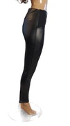 LEGGINSY SKÓRZANE, MODELUJĄCE, WYSOKI STAN, MATOWE