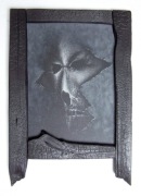 Obraz ręcznie rzeźbiony w blasze + Rama zwęglona