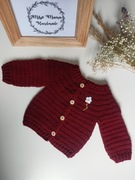 sweter vintage sweterek na szydełku dla dziecka 