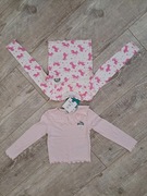 Bluzki/ T-shirty/ koszulki dziewczęce - jednorożec - 2 pak - rozm 110
