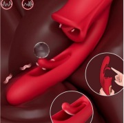 MOCNY WIBRATOR 3 W 1 ROZKOSZ DLA NIEJ