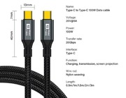 PD100W Kabel USB C na USB C 3.2 3m 8K @60Hz