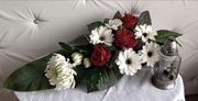 Komplet Kompozycja duża na grób , chryzantemy 